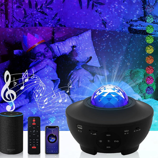 Night Light Projector with Bluetooth Speaker