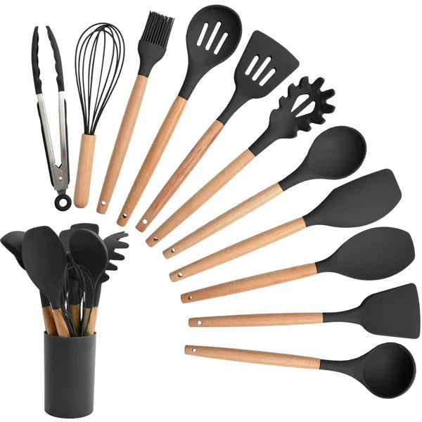12 PCS Silicone Cooking Utensils Set